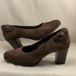 Rockport Dynamic Suspension Size 5.5-M Brown Suede Pumps